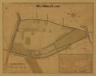 216280 Kaart van het Hoogeland te Utrecht, gelegen ten zuiden van de Biltstraat; met de buitenplaats Blijenburg, een ...